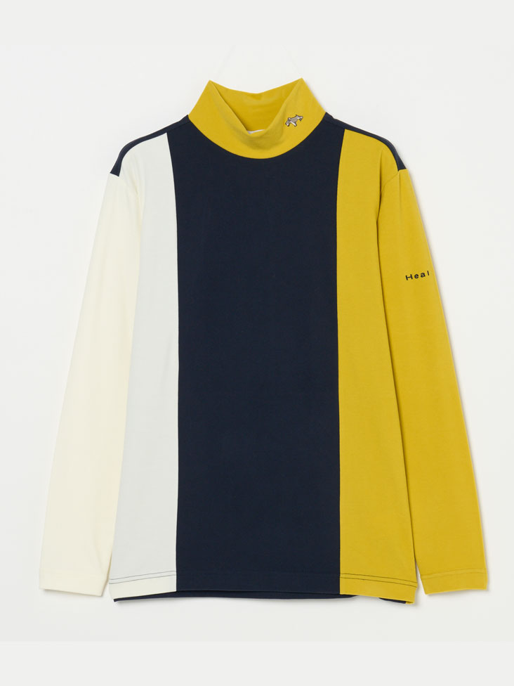 Heal Creek(ヒールクリーク)ミップスウェード切替モックネック長袖シャツ