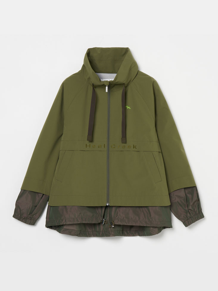 Heal Creek(ヒールクリーク)バイカラーフルジップ軽量ブルゾン