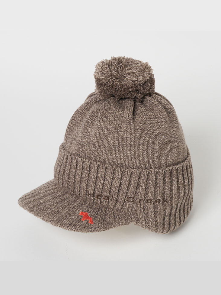 Heal Creek(ヒールクリーク)つば付き ニットキャップ