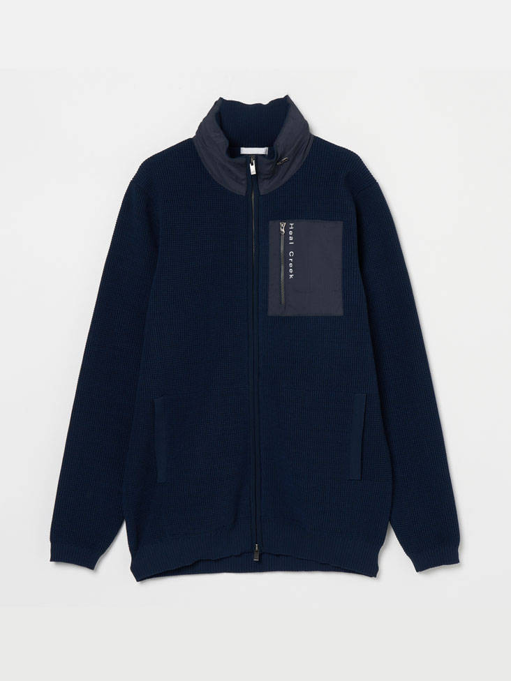 Heal Creek(ヒールクリーク)収納フード付撥水ニットブルゾン