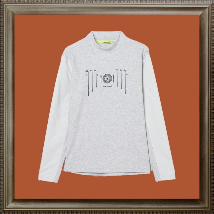 VIVA HEART ビバハート 011-24010タフタ スリーブ 長袖 モックネック プルオーバー