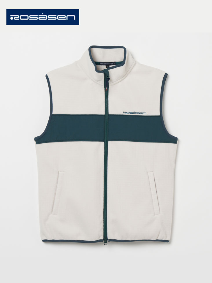 Rosasen（ロサーセン）ウォームシールドフリース フルジップ切替ベスト