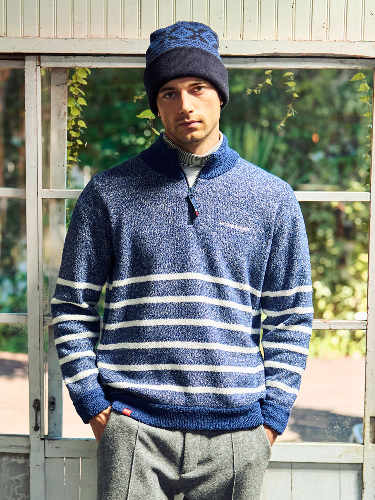 冬ゴルフ メンズ ニット/センター