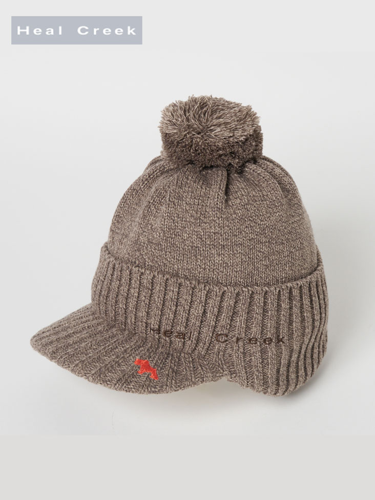 Heal Creek(ヒールクリーク)つば付き ニットキャップ