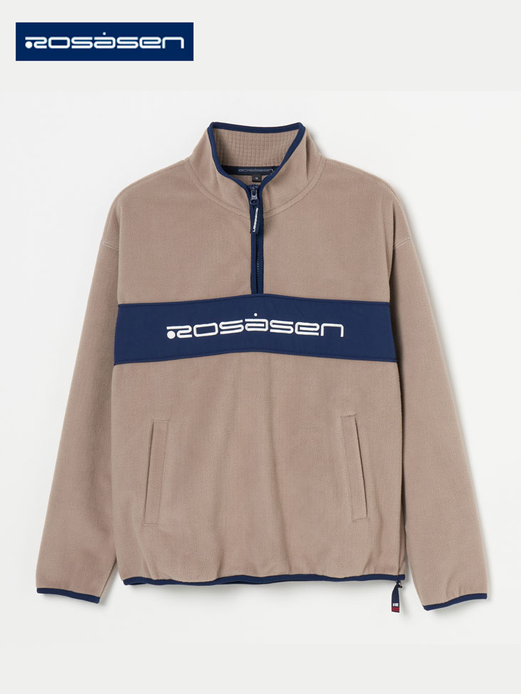 Rosasen(ロサーセン)ウォームシールドフリース ハーフジップ切替プルオーバー