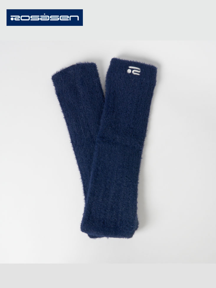 Rosasen(ロサーセン)フェザーヤーン 裏フリース ケーブルレッグウォーマー