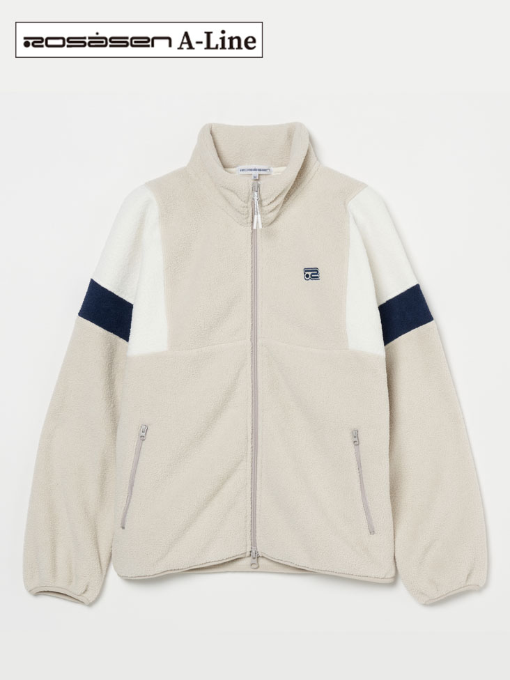 Rosasen(ロサーセン)A-Line 両面起毛バイカラーボアフリースアウター